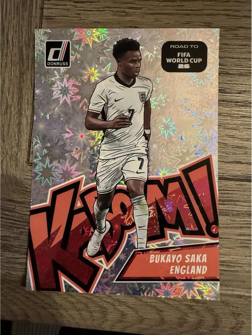 2026 Donruss World Cup Soccer #5 Bukayo Saka OVERSIZED KABOOM! England